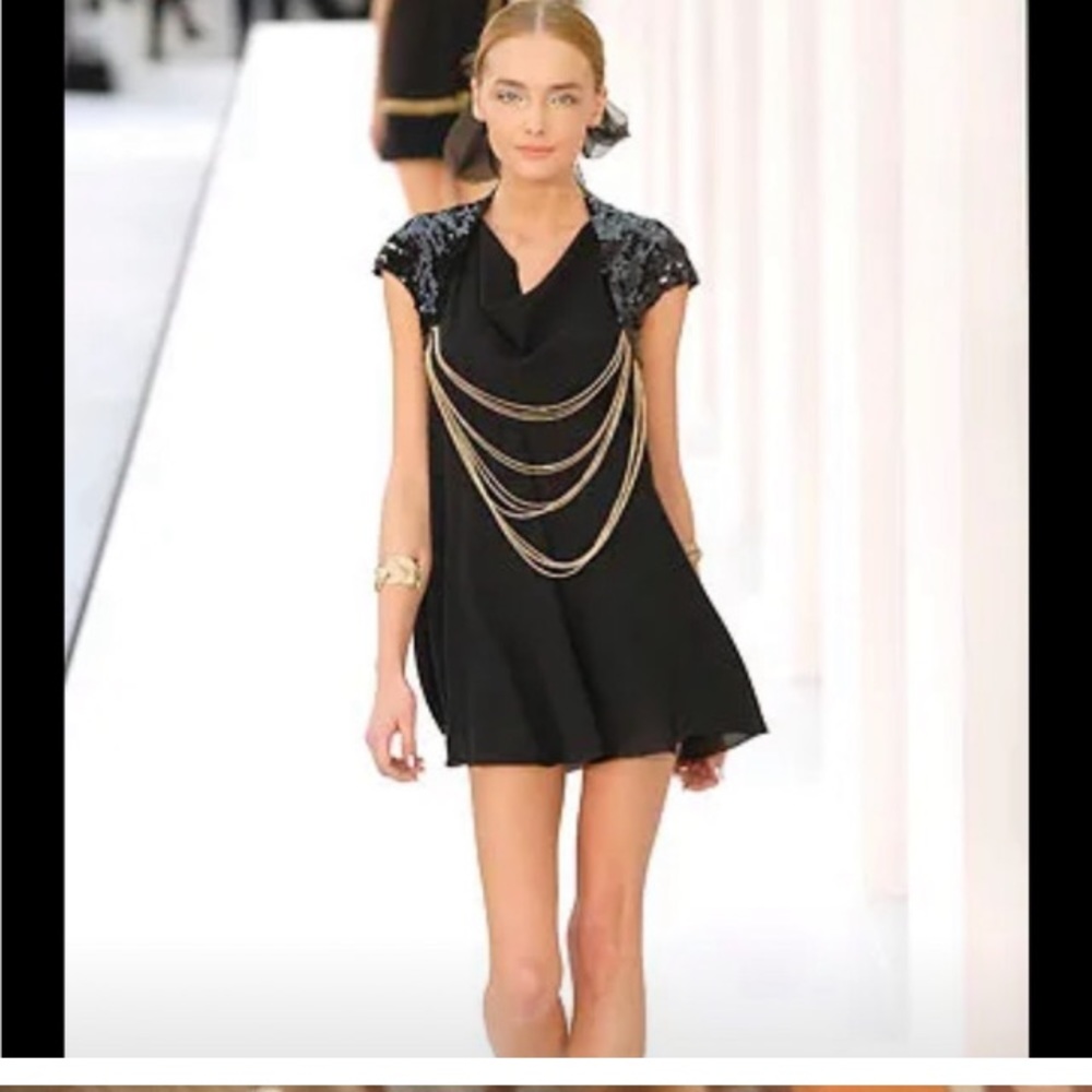 Like new Chanel sequin silk  dress